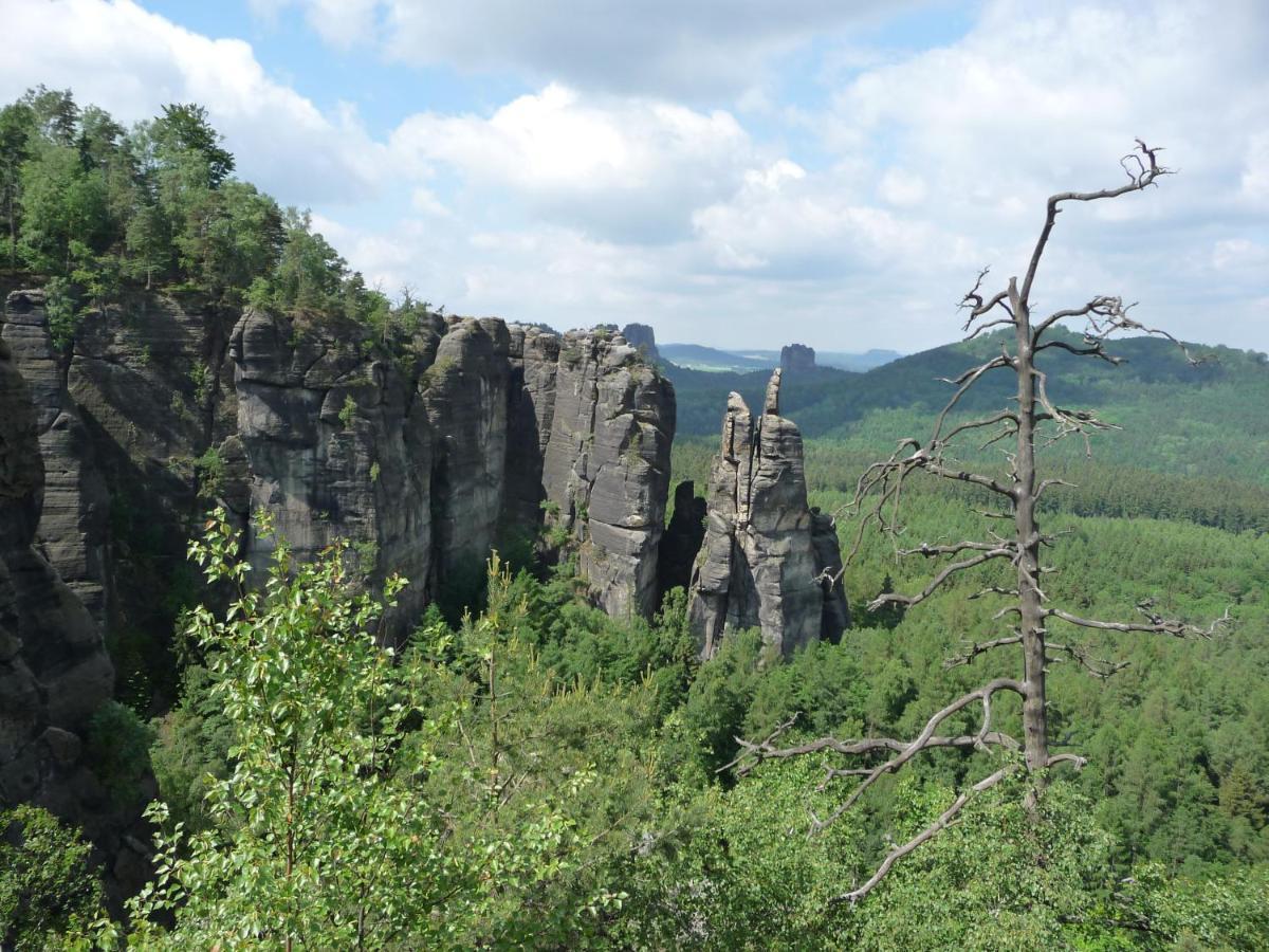 4-Bettzimmer Saechsische Schweiz Mittelndorf Kültér fotó