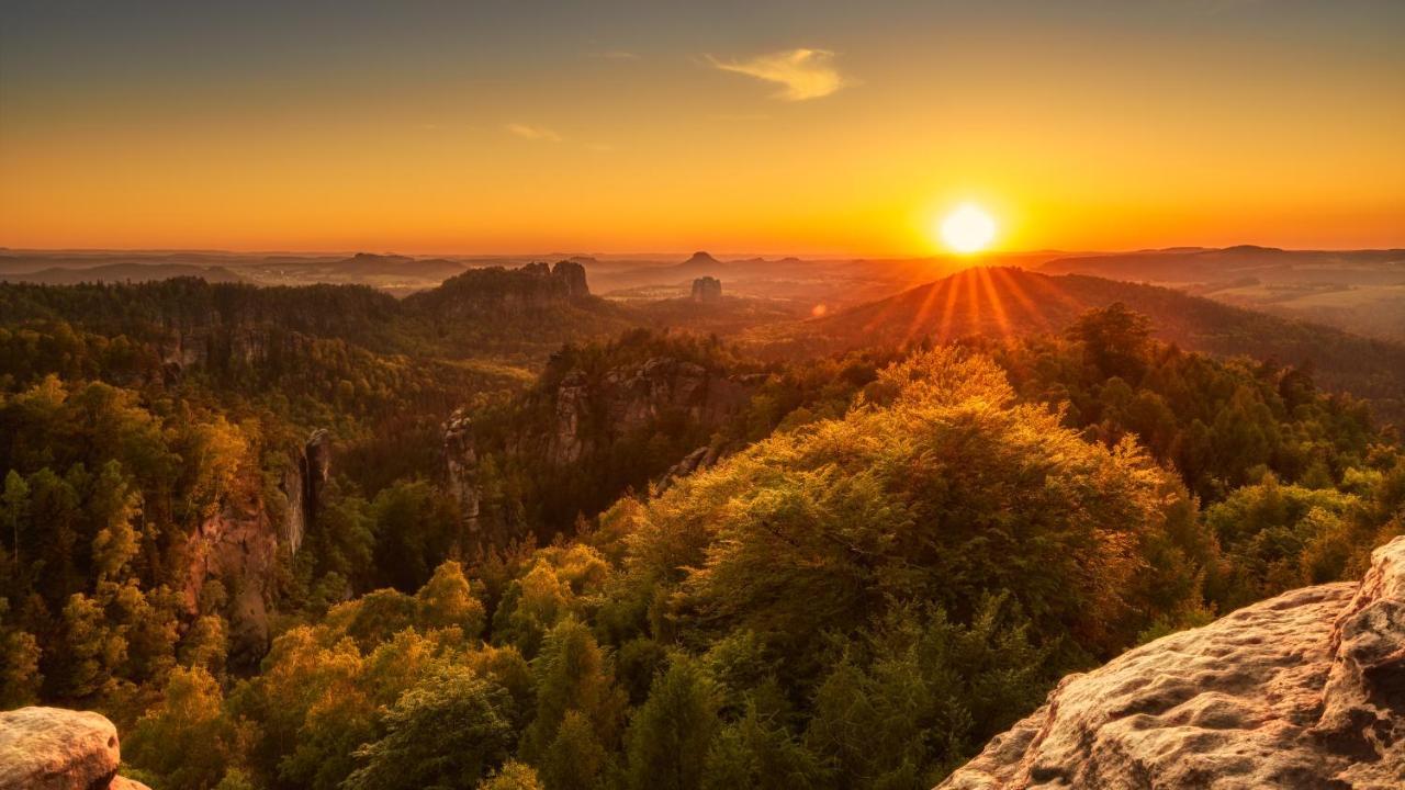 4-Bettzimmer Saechsische Schweiz Mittelndorf Kültér fotó