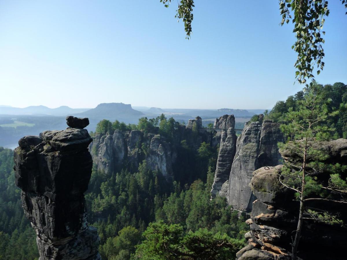 4-Bettzimmer Saechsische Schweiz Mittelndorf Kültér fotó